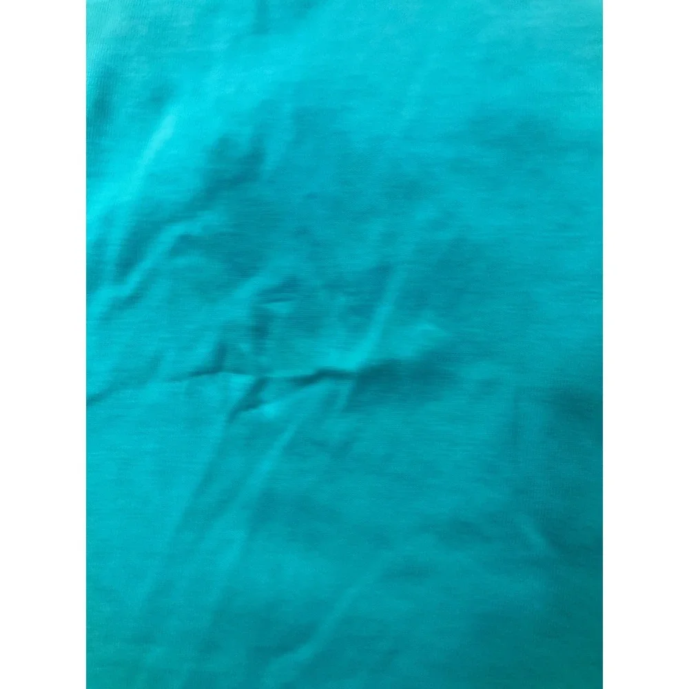 Adidas Men Aqua Teal Short Sleeve‎ T Shirt Logo Graphic Athletic Size Medium
